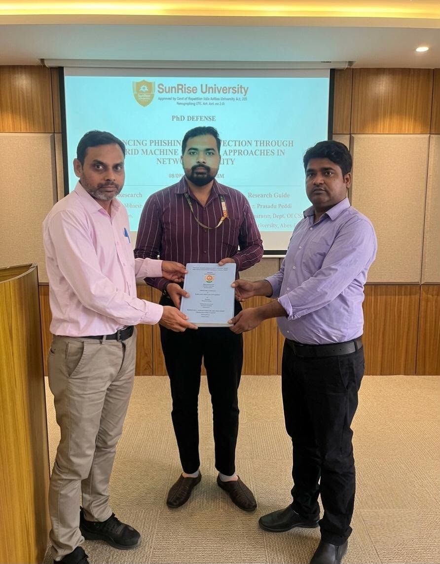 Dr. Mahesh S. Defends PhD Thesis
